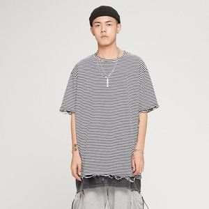 Vintage' Distressed Striped Tee